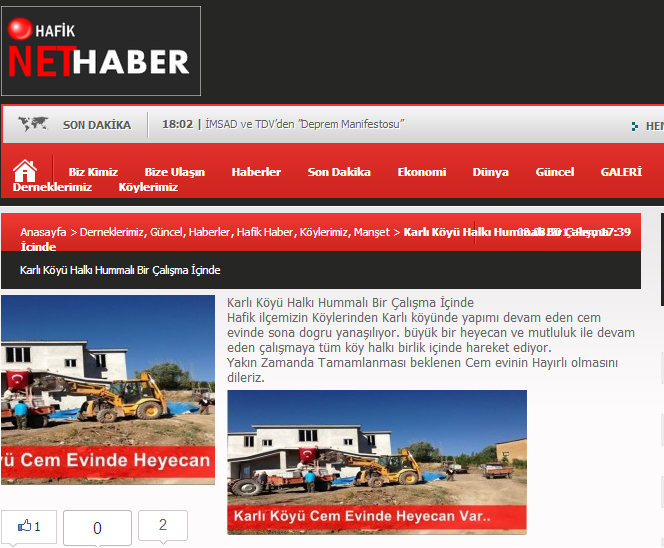 Hafik.net Karlı koyu cemevi